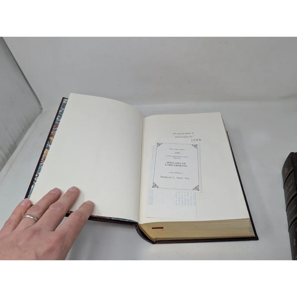 Erskine's Speeches Vol 1, 2, 3, & 4‎ Special Editions Legal Classic Library 1984